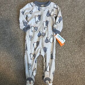 Carter's Gray Penguin Kids Footie